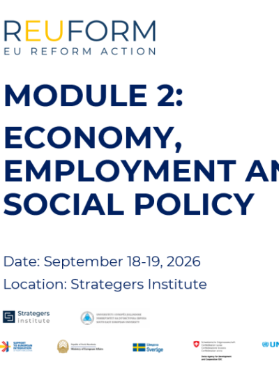 Module 2:  Economy, Employment and Social Policy